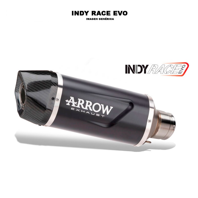 Escape Indy Race EVO aluminio Dark fondo carbono Honda CB750 Hornet 2023-2024