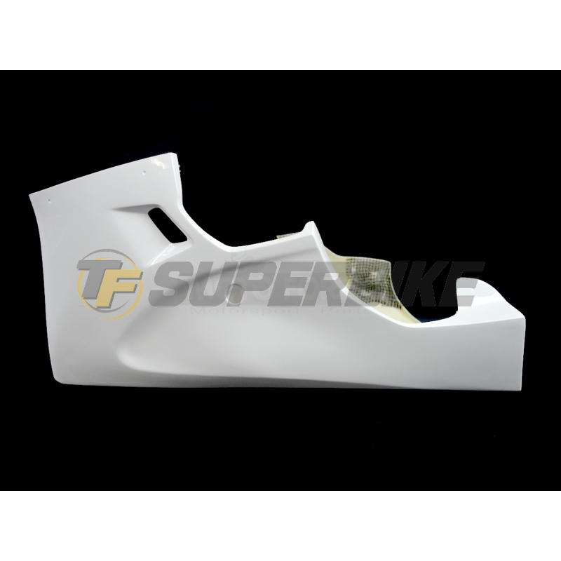 Carenado de fibra Yamaha R6 2017-2025 paso rueda negro