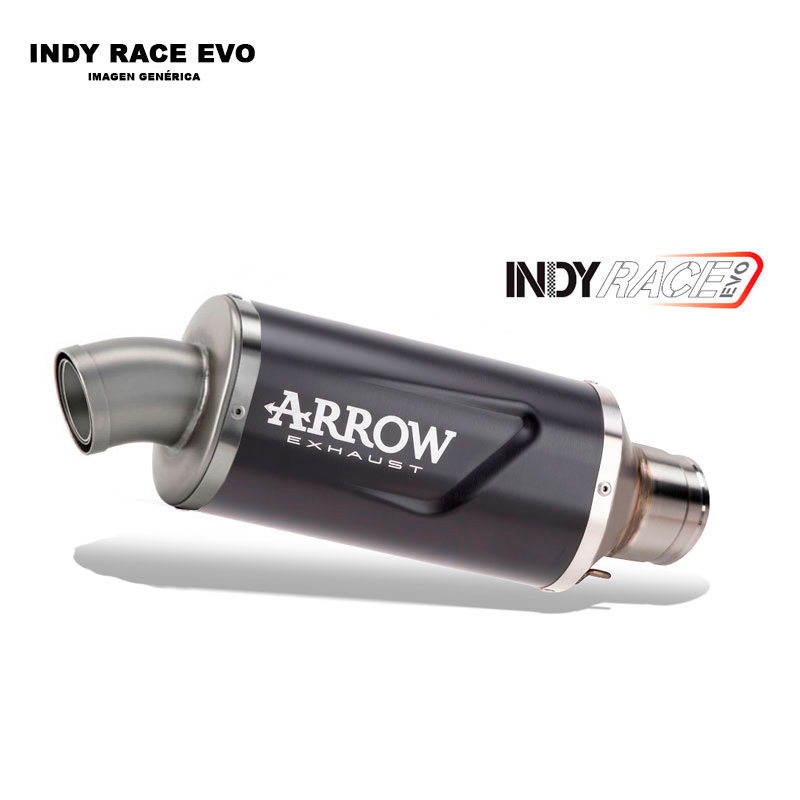 Escape Indy Race EVO aluminio Dark fondo acero Kove 800X Pro 2024-