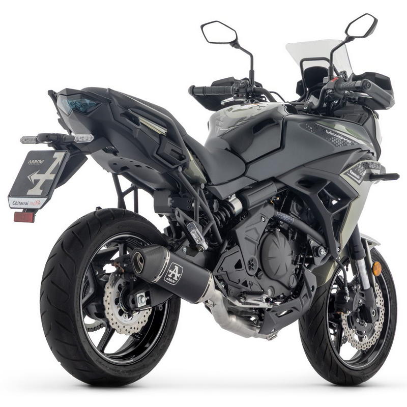 Sistema completo escape Veloce aluminio Dark homologado Kawasaki Versys 650 2025-2026