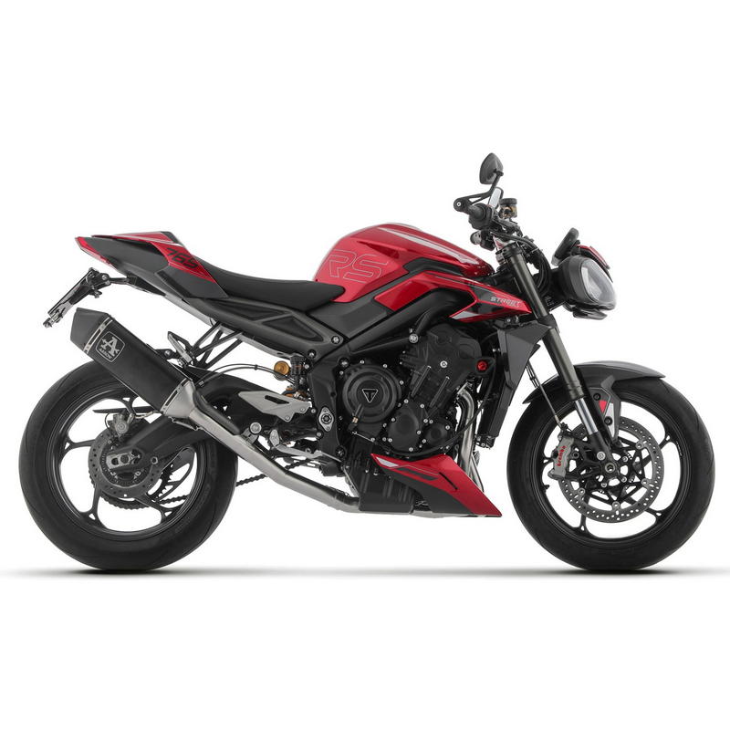 Sistema completo Triumph Street Triple 765 RS 2023-2024 homologado con escape Veloce aluminio Dark