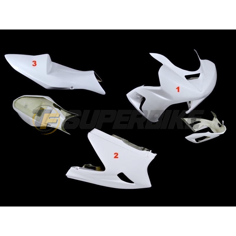 Carenado de fibra Kawasaki ZX-6R / RR / 636 / Ninja 2003-2004 colín racing
