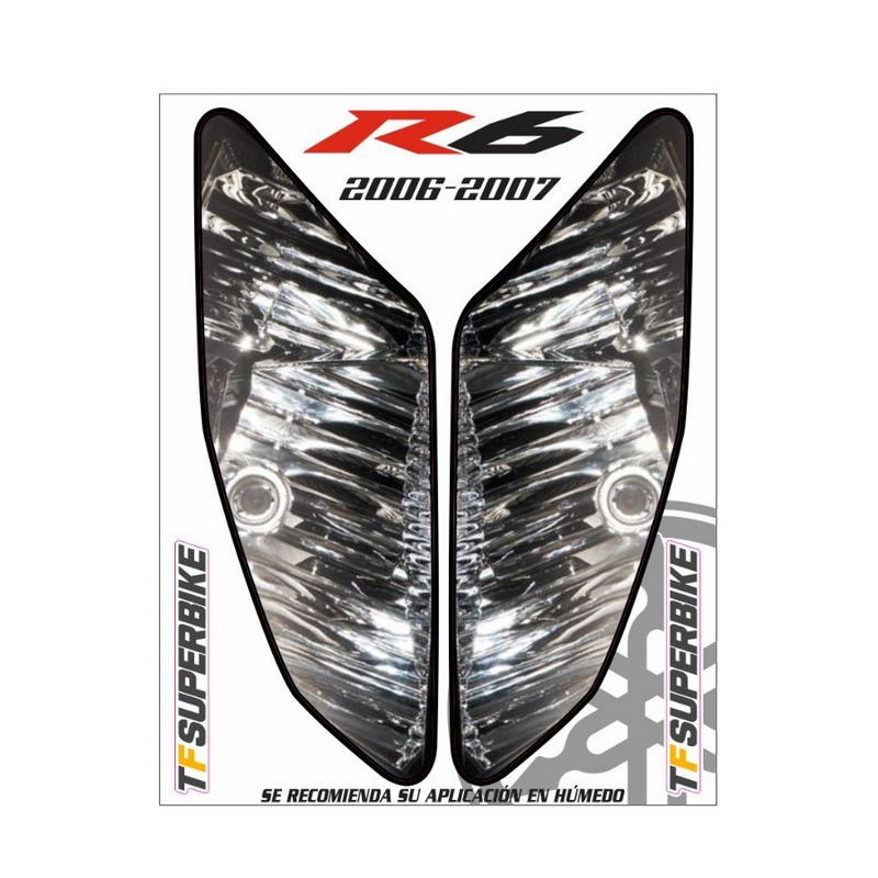 Adhesivos réplica faros Yamaha R6R 2006-2007