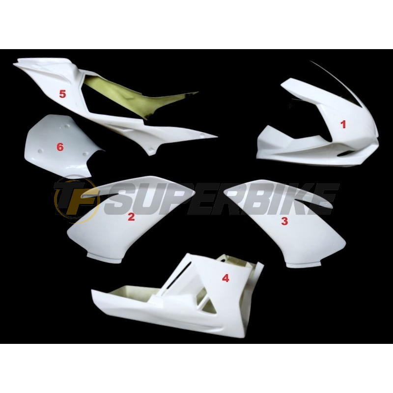 Carenado de fibra Aprilia RSV4 2009-2014 con asiento racing desmontable