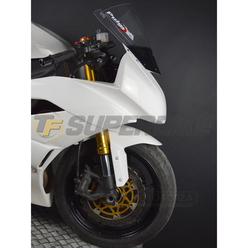 Carenado de fibra Kawasaki ZX-6R 2009-2017 3 piezas colín racing