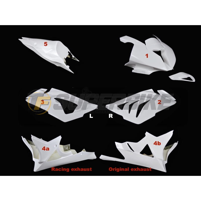 Carenado de fibra BMW S1000RR 2012-2014 colín asiento original