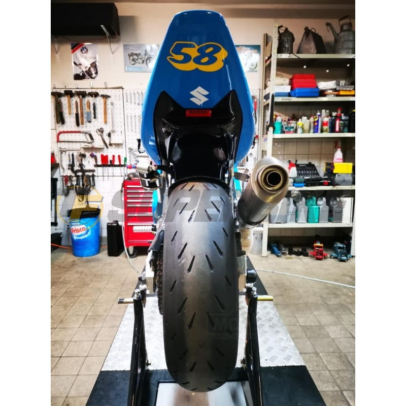 Carenado de fibra Suzuki SV 650 N / S / SV 1000 2003-2015 5 piezas colín asiento original