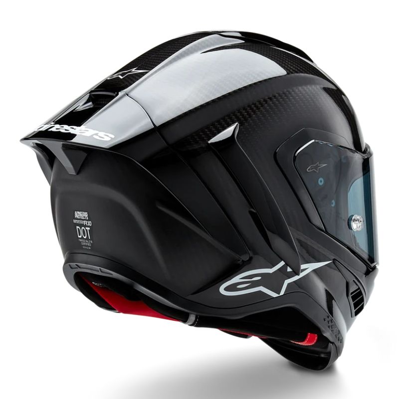 Casco Alpinestars Supertech R10 Solid Black Carbon