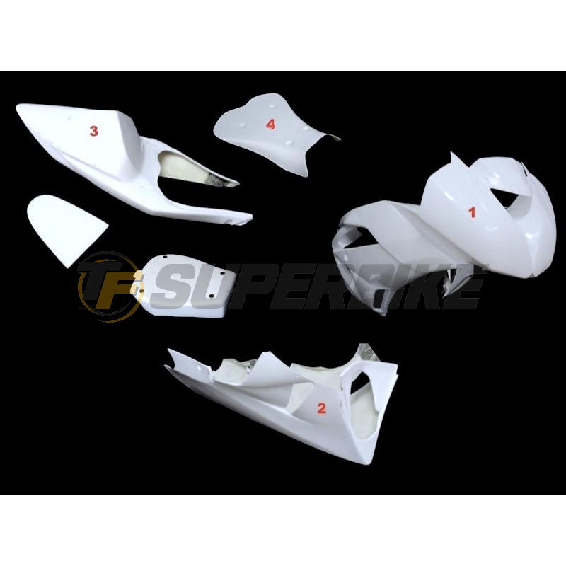 Carenado de fibra Kawasaki ZX-6R 2009-2017 v2 colín racing