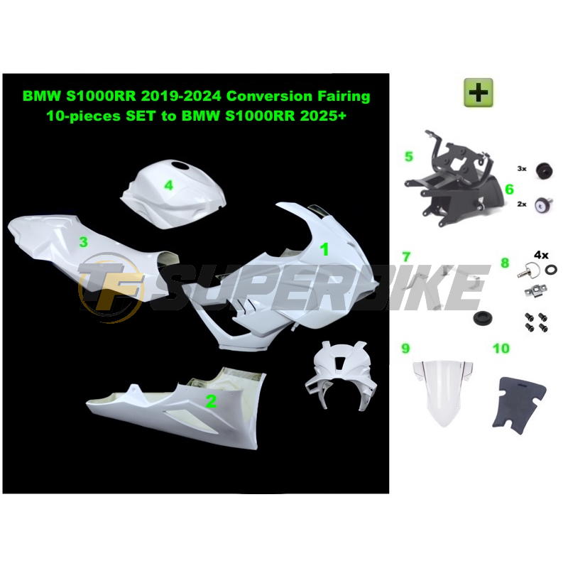 Kit transformación BMW S1000RR 2019-2024 a BMW S1000RR 2025+