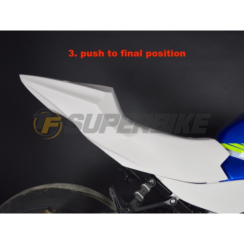 Carenado de fibra Suzuki GSX-R 1000 2017-2023 6 piezas quilla escape Yoshimura/Arrow