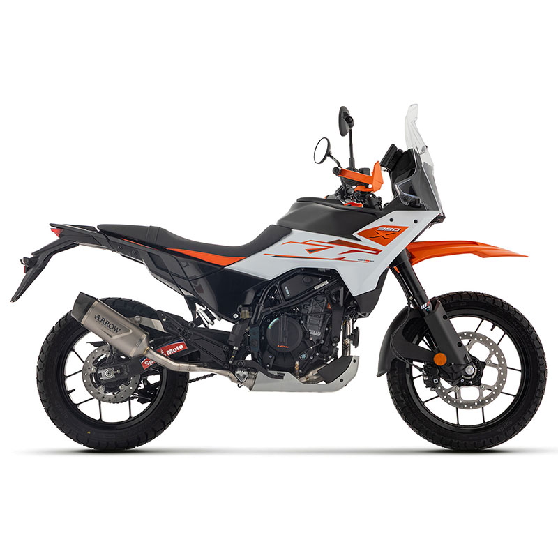Escape Indy Race Evo titanio KTM 390 ADV R / X - 390 Enduro