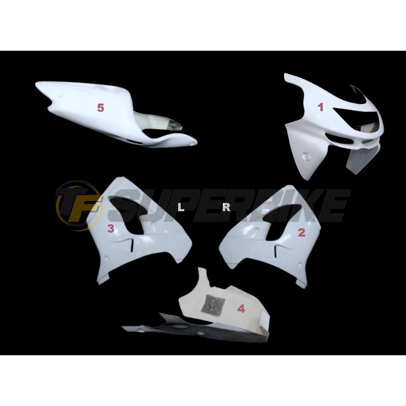 Carenado de fibra Street Kawasaki ZX-9R 1998-1999