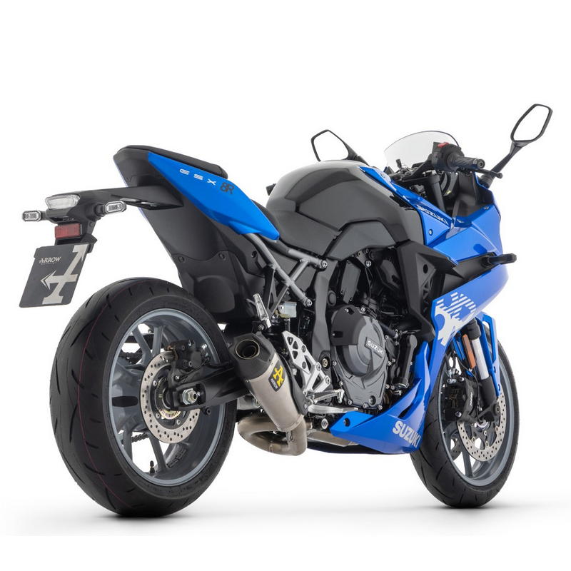 Sistema completo Racing Works titanio fondo carbono Suzuki GSX-8R / GSX-8S 2025-