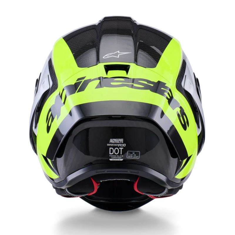 Casco Alpinestars Supertech R10 Arius negro-plata-amarillo flúor