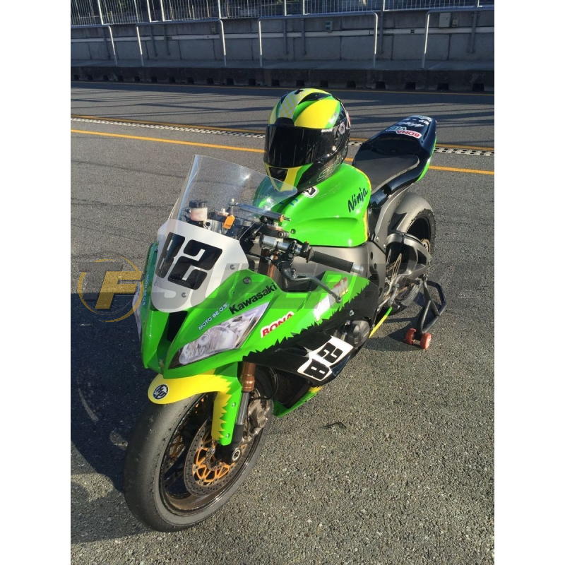 Carenado de fibra Kawasaki ZX-10R 2011-2015 3 piezas colín racing