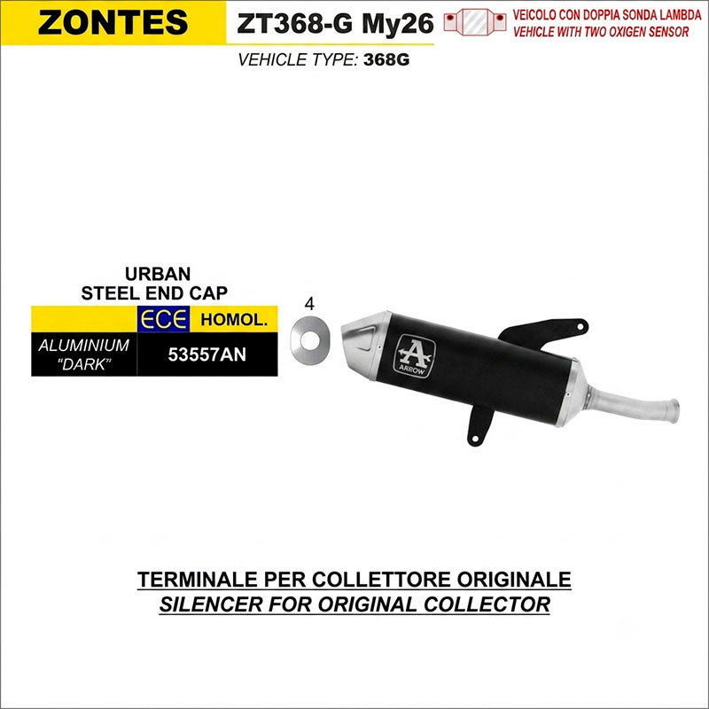 Escape Urban aluminio Dark Zontes 368G 2025-2026