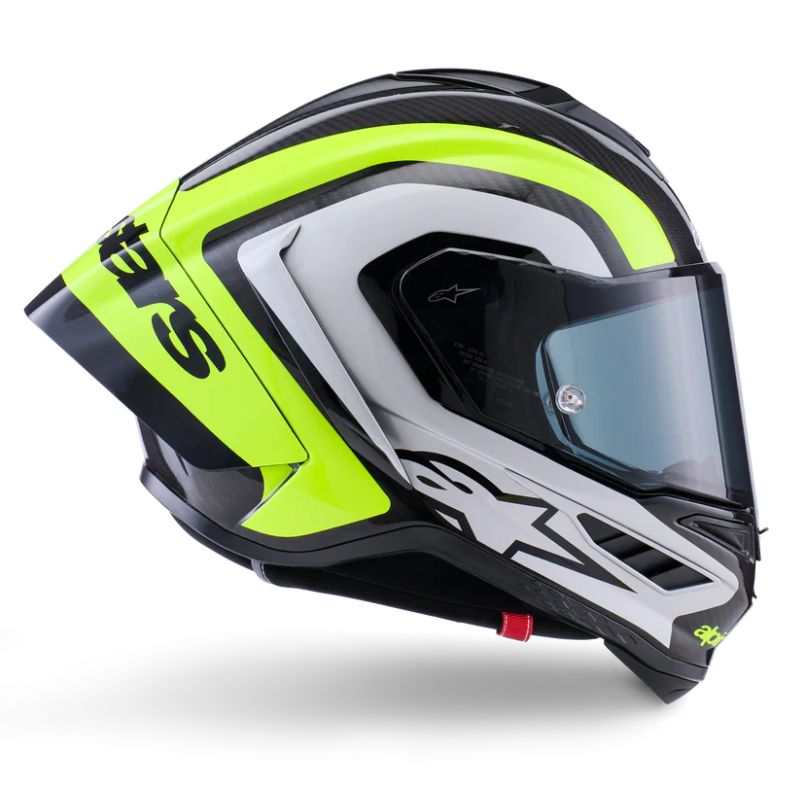 Casco Alpinestars Supertech R10 Arius negro-plata-amarillo flúor