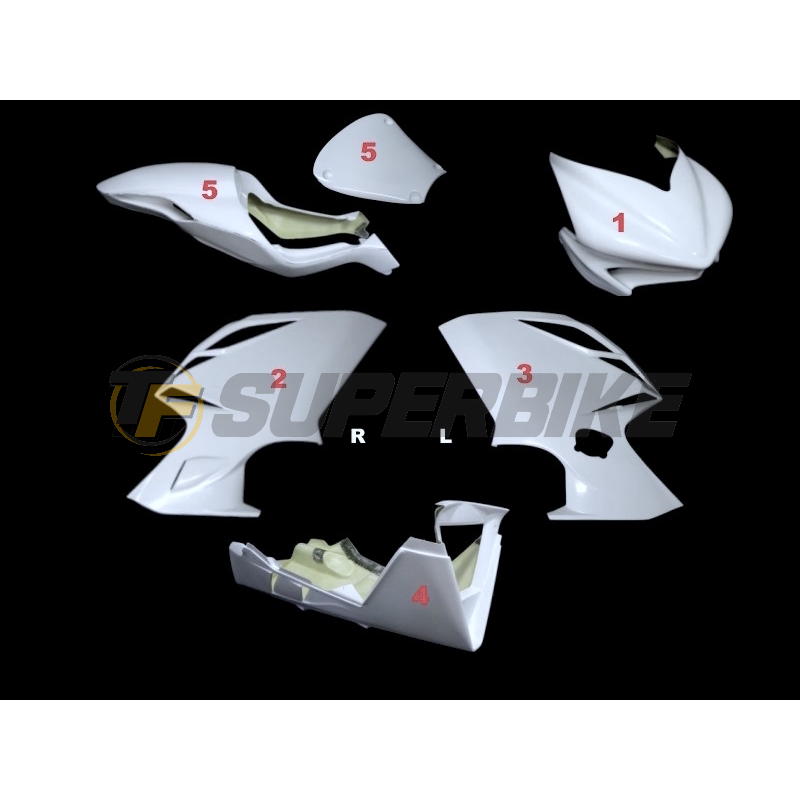 Carenado de fibra MV Agusta F4 MY1000 / F4 RR 2010-2019 colín racing