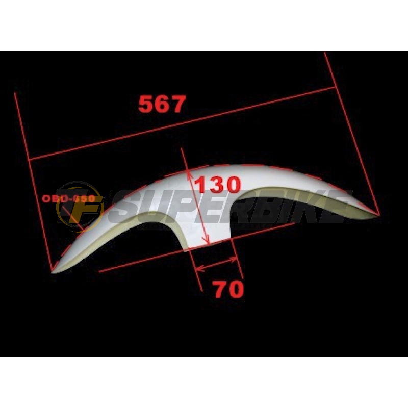 Guardabarros delantero Laverda SFC 750 1974