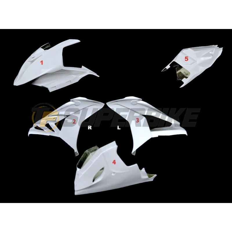 Carenado de fibra BMW S1000RR 2015-2018 colín asiento original v2