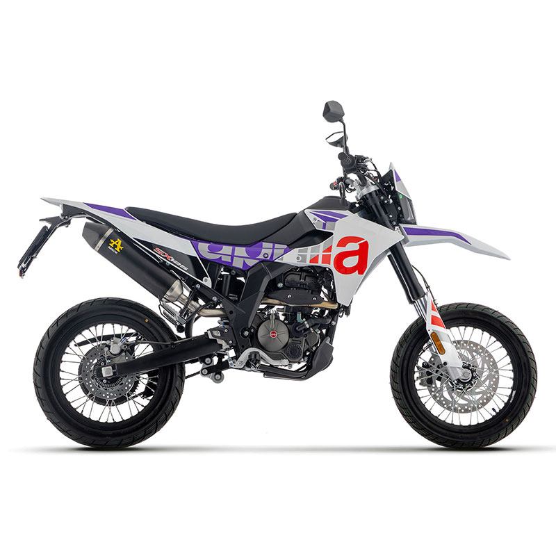Escape Thunder aluminio Dark fondo carbono Aprilia RX / SX 125 2025-2026