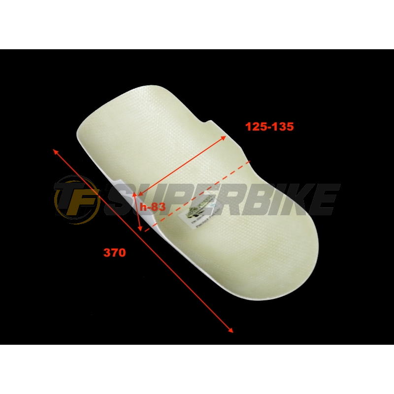 Guardabarros delantero fibra vidrio universal Café Racer Scrambler