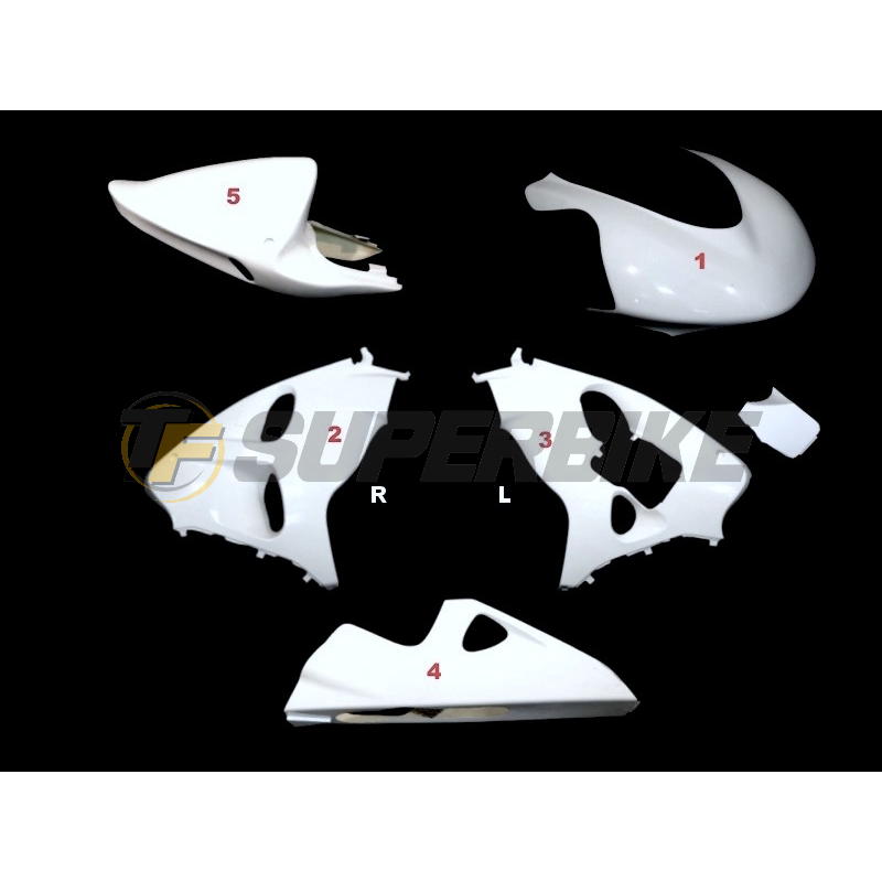 Carenado de fibra Suzuki TL1000R 1998-2002 v2 colín asiento original