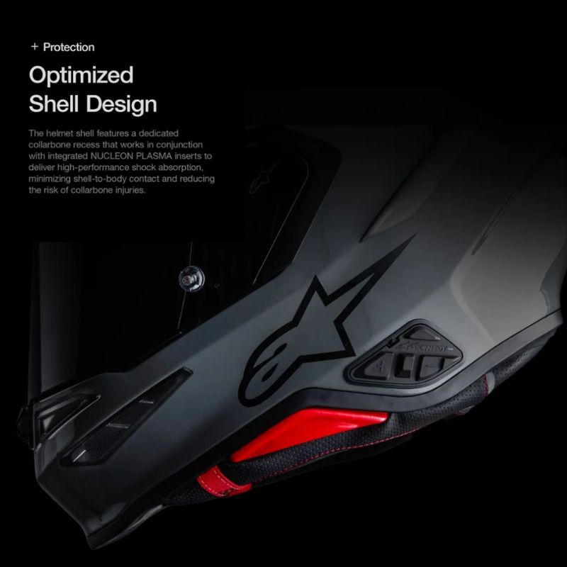Casco Alpinestars S-R7 Kinetis negro-azul-rosa flúor-blanco