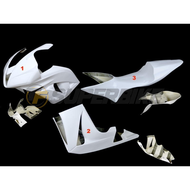 Carenado de fibra Honda CBR600RR 2007-2008 colín racing