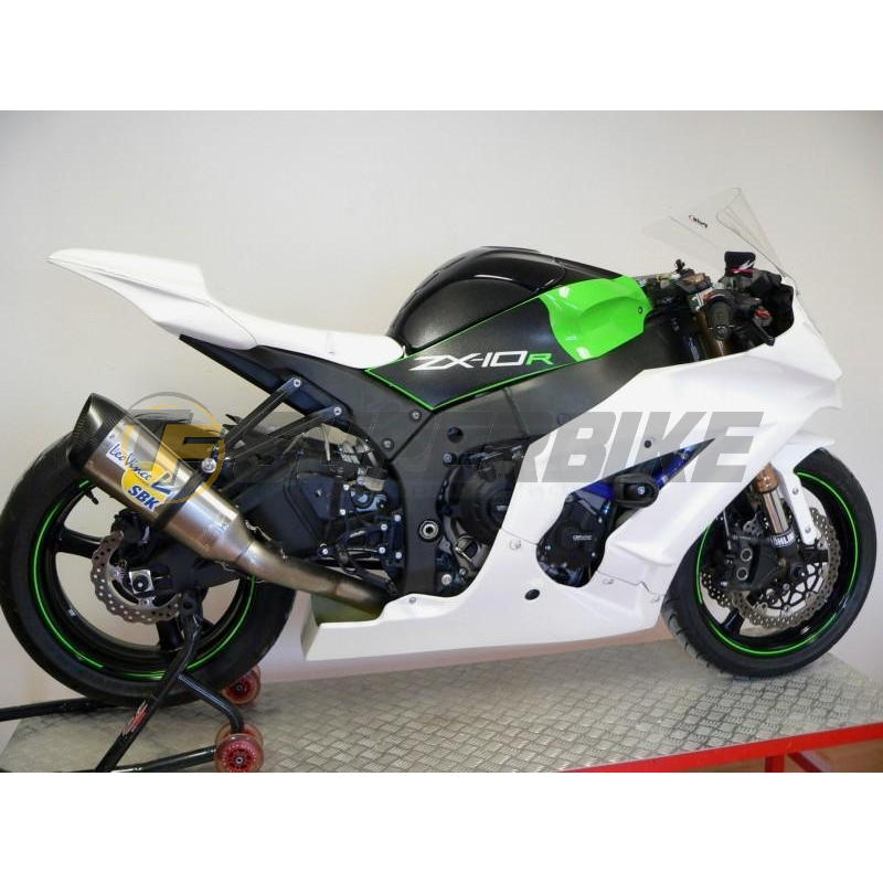 Carenado de fibra Kawasaki ZX-10R 2011-2015 3 piezas colín racing