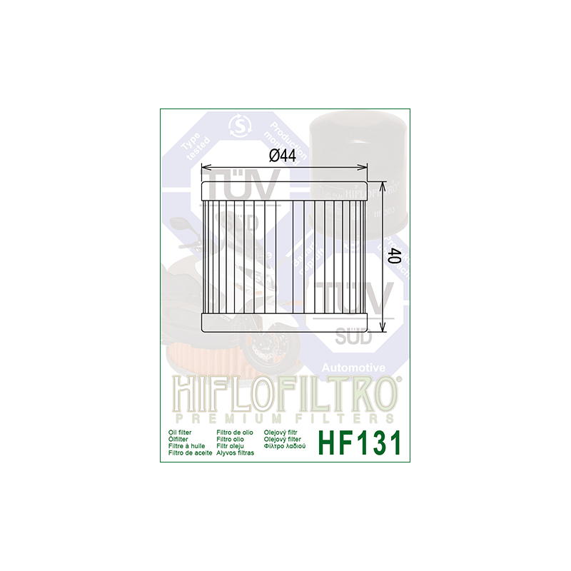 Filtro de aceite Hiflofiltro HF131 para Pit Bike 155 / 160cc