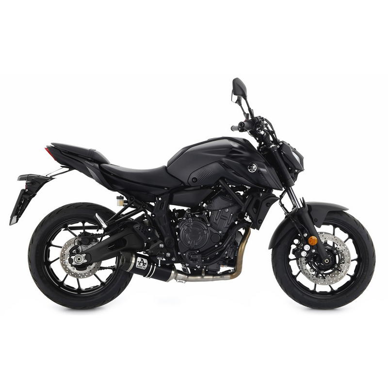 Escape Thunder aluminio Dark fondo carbono Yamaha MT-07 2021-2024