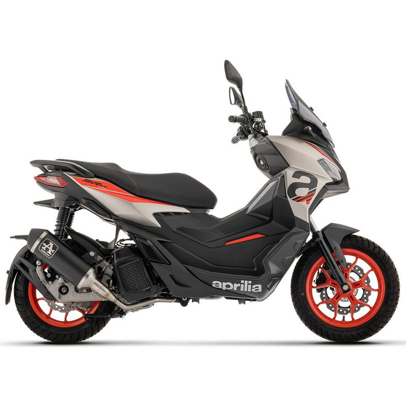 Kit completo escape Arrow Urban aluminio Dark Aprilia SR 125 GT / SR 125 GT Replica