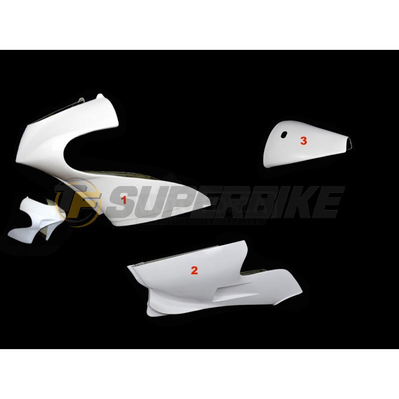 Carenado de fibra Aprilia RS 125 R GP 2006-2009
