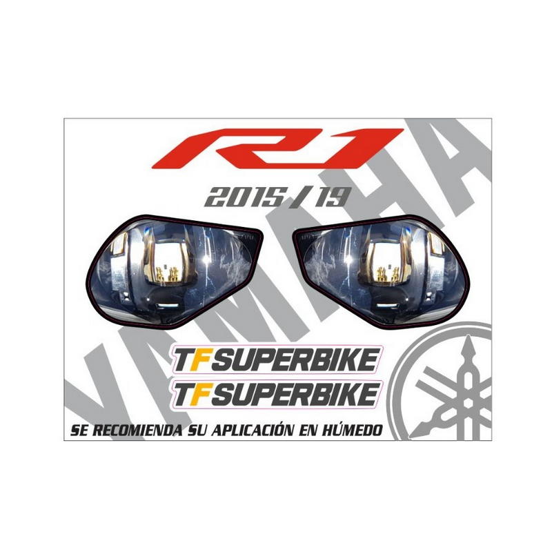 Adhesivos réplica faros Yamaha R1 2015-2019