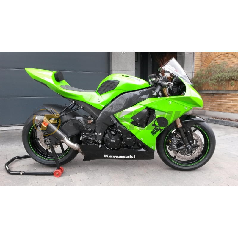 Carenado de fibra Kawasaki ZX-10R 2008-2010 colín racing