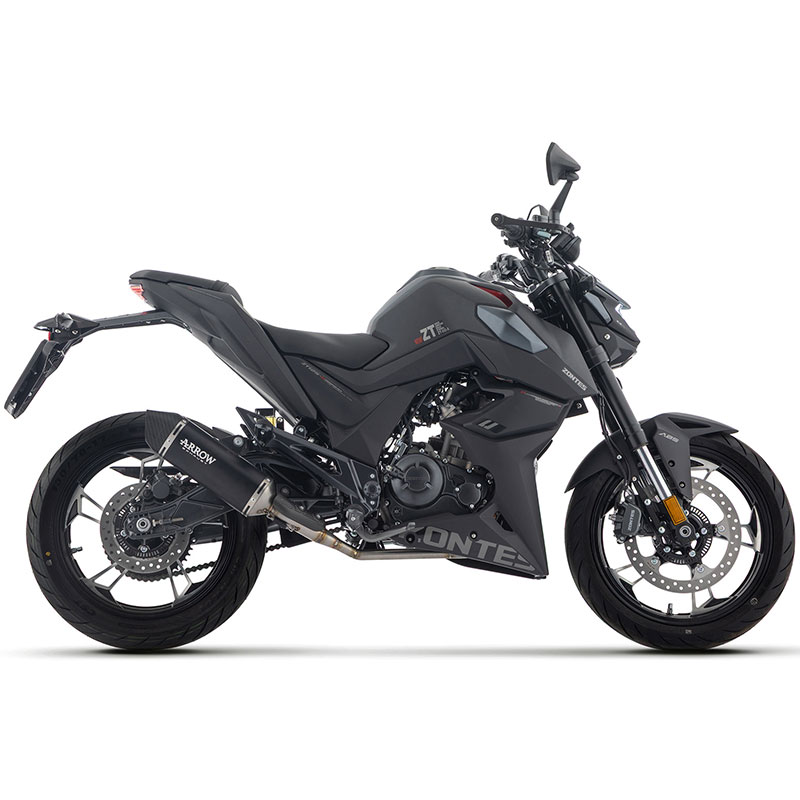 Escape Icon aluminio Dark con conector acero Zontes ZT125-U 2025