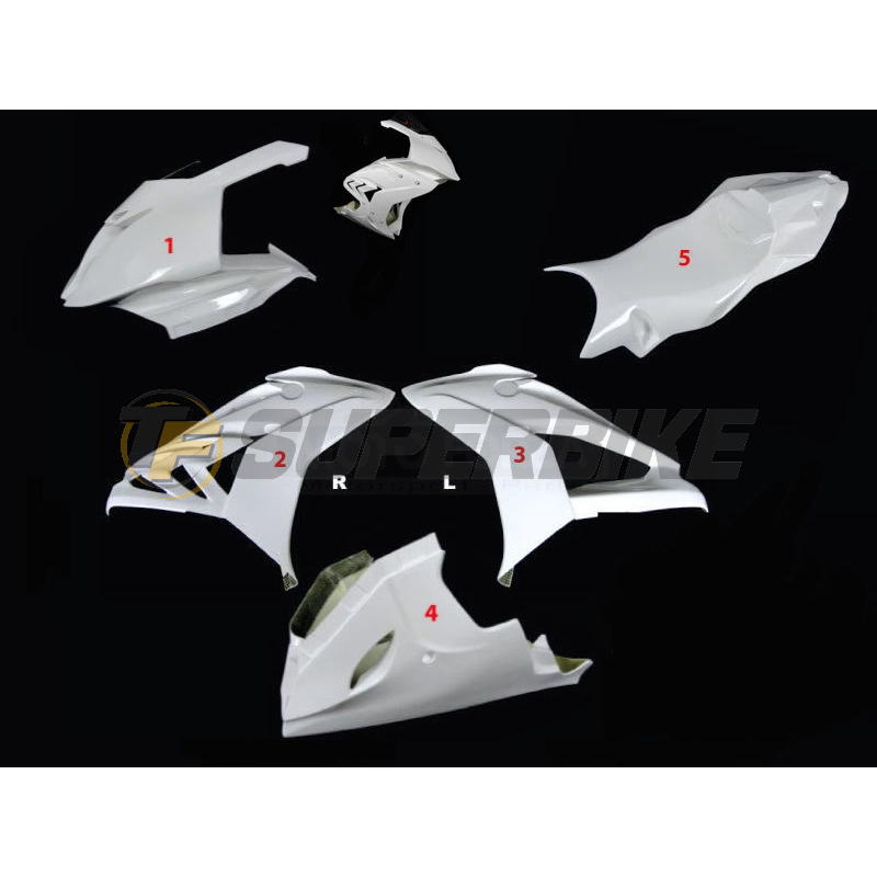 Carenado de fibra BMW S1000RR 2015-2018 colín racing SBK