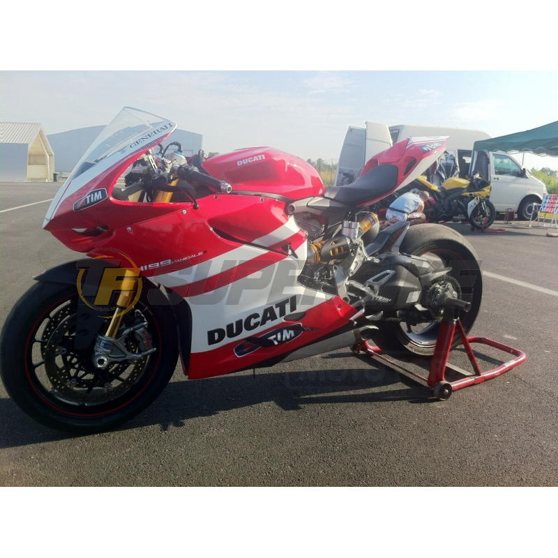 Carenado de fibra Ducati Panigale 899 / 1199 asiento original y escape Termignoni