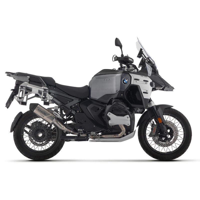 Escape Indy Race EVO titanio fondo carbono BMW R1300GS Adventure 2024-