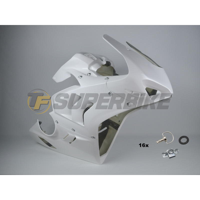 Carenado frontal con cubre depósito Ducati Panigale V4 / V4S / V4R 2023-2024. Quilla escape Akrapovic