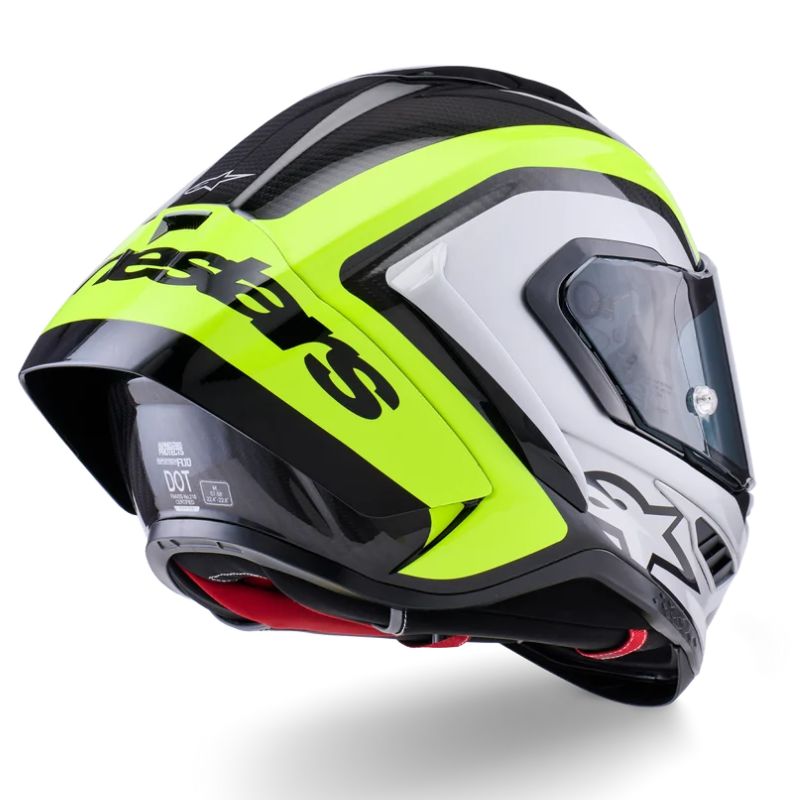 Casco Alpinestars Supertech R10 Arius negro-plata-amarillo flúor