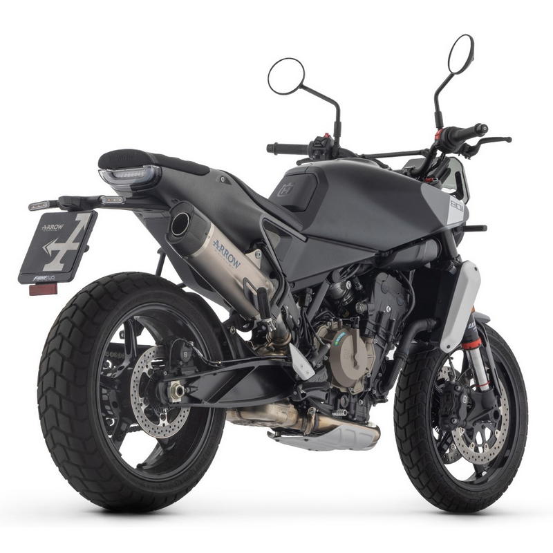 Escape Indy Race EVO titanio fondo carbono Husqvarna Svartpilen 801 2024-