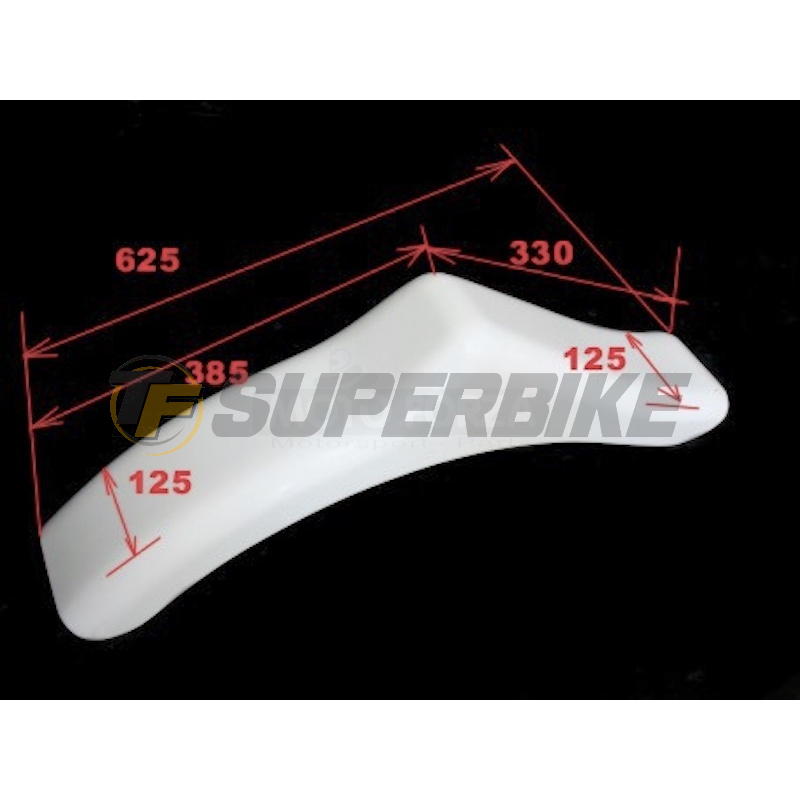 Guardabarros trasero fibra vidrio Motocross universal clásicas