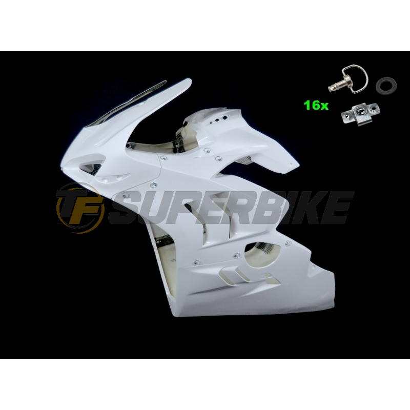 Carenado frontal con cubre depósito Ducati Panigale V4 / V4S / V4R 2023-2024. Quilla escape racing