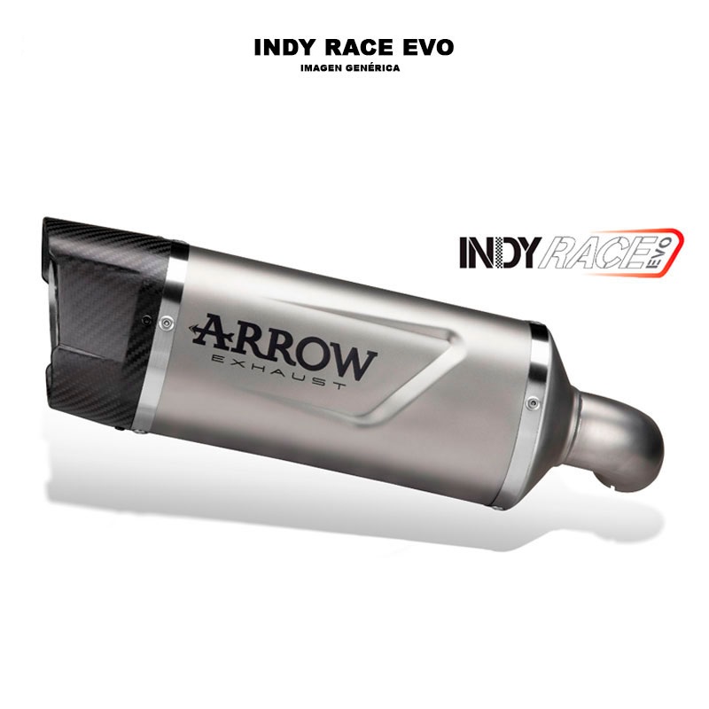 Escape Indy Race EVO aluminio fondo carbono Honda CB750 Hornet 2023-2024