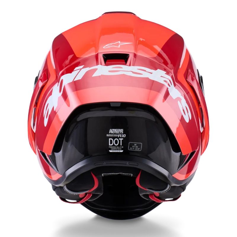 Casco Alpinestars Supertech R10 Arius doble rojo-negro-blanco