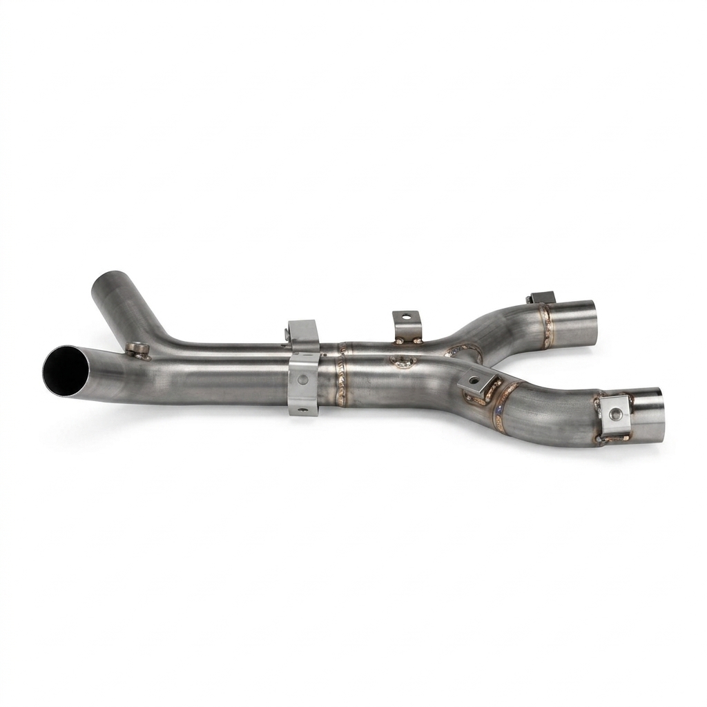 Conector supresor catalizador Arrow 2:2 acero Moto Guzzi V7 850 2025+