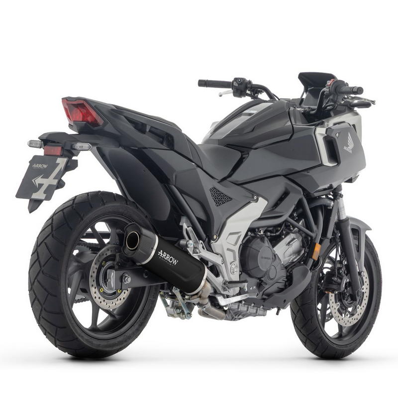 Escape Indy-Race EVO aluminio Dark fondo carbono Honda NC 750 X 2025-